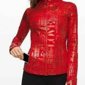 Lululemon Define Jacket *Manifesto 20YR Foil Dark Red Rare Athletic Jacket